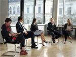 Diskussionsrunde (Pöllinger, Pratl, Rockenschaub, Berl, Karl (v.l.))