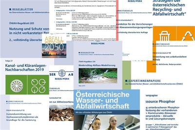 Collage der Cover diverser ÖWAV-Publikationen
