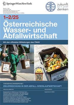 Cover der Österreichischen Wasser- und Abfallwirtschaft, Ausgabe Mai/Juni 2021