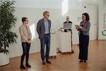 Carina Schleinzer und Daniel Resch bei der Verleiihung des BGF Gütesiegels