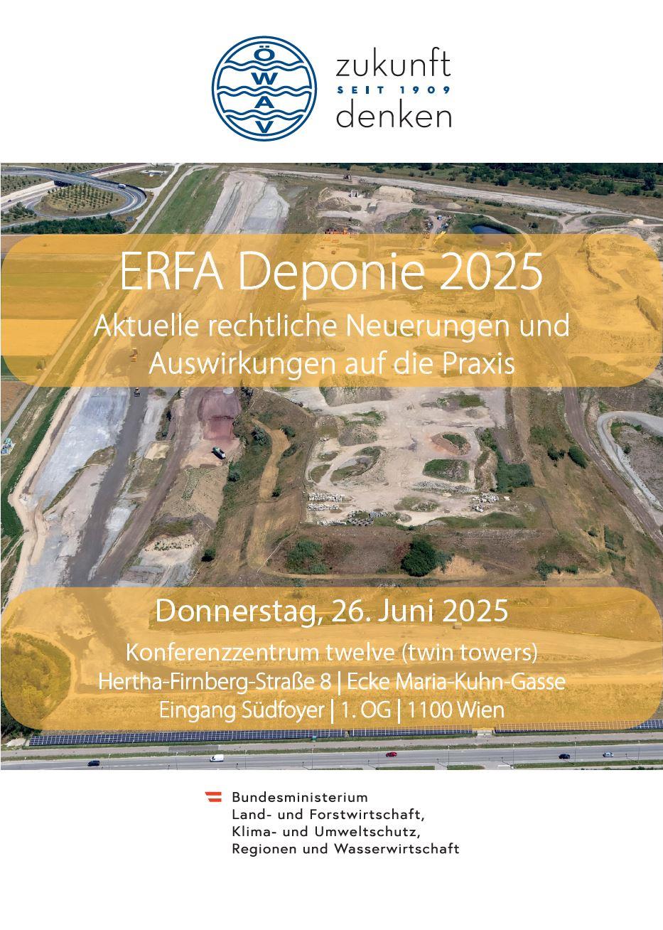 Cover Seminarfolder ERFA Deponie 2025