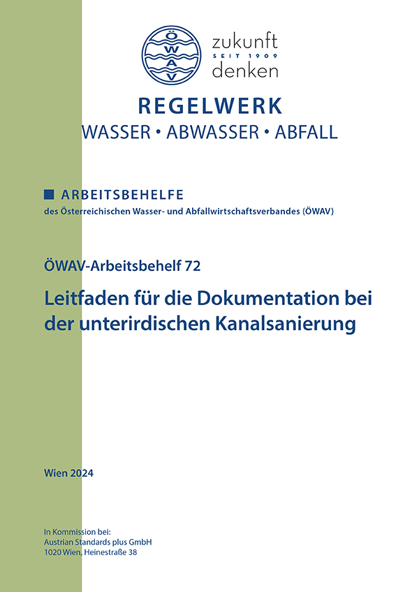 Cover ÖWAV-Arbeitsbehelf 72