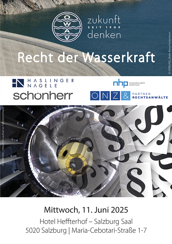 Cover Seminarfolder Recht der Wasserkraft