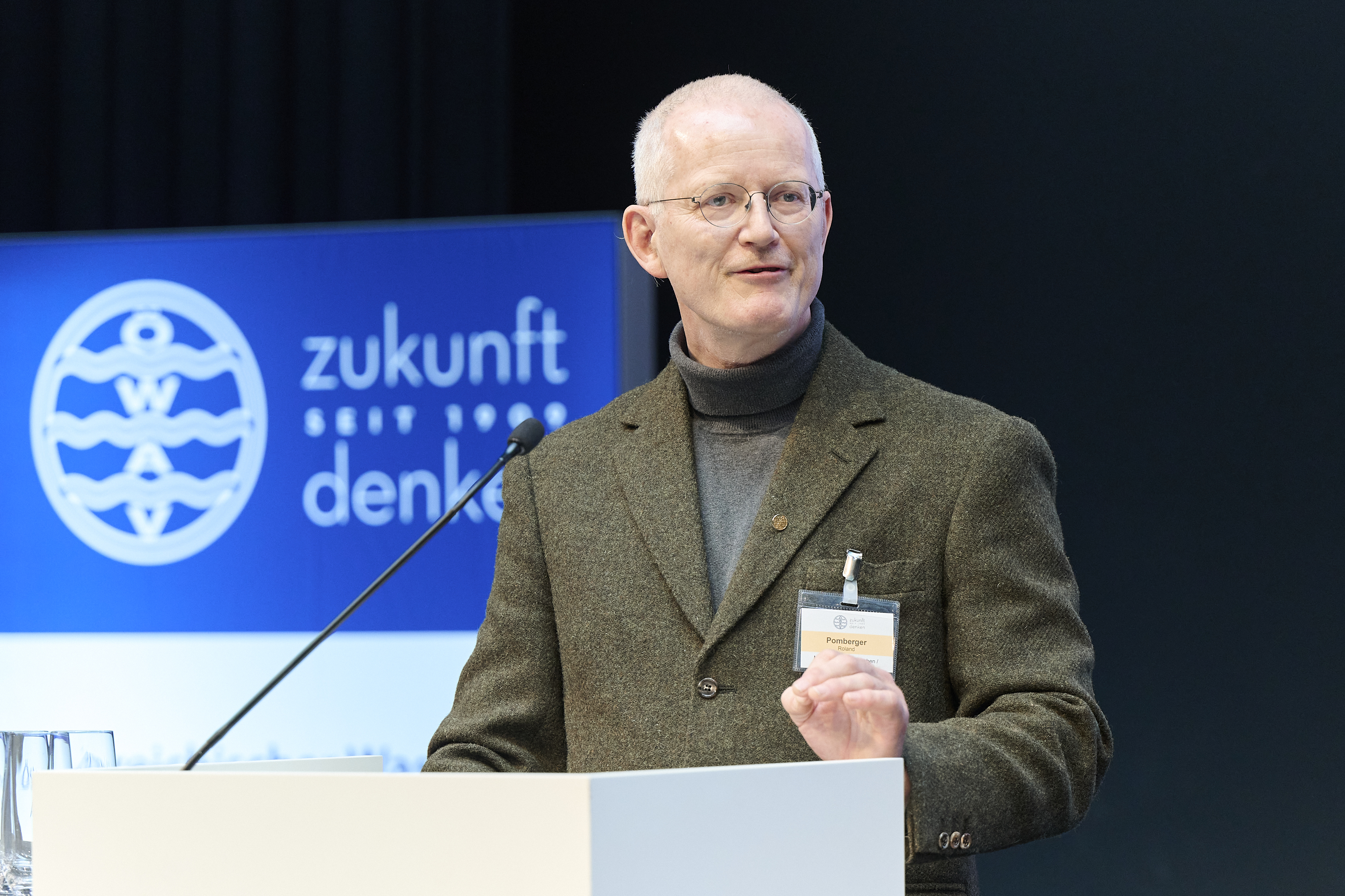 Roland Pomberger bei der Eröffnung der AWT 2024