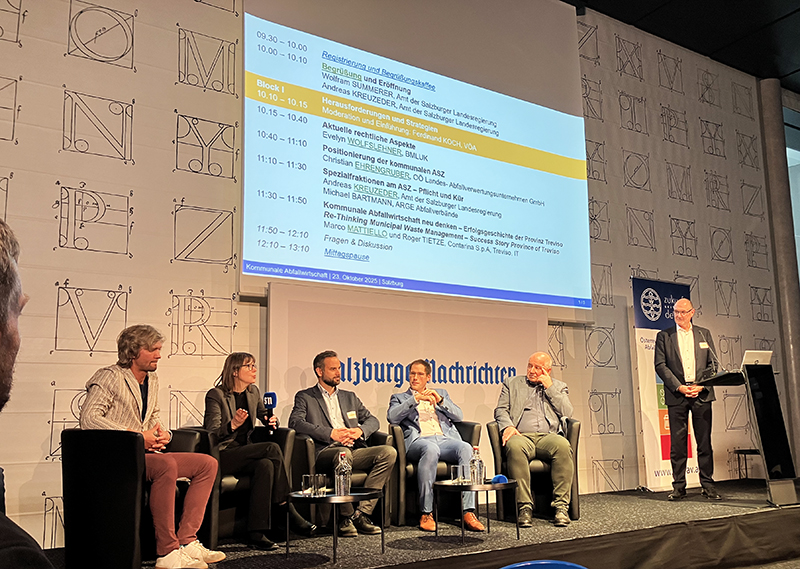 Podiumsdiskussion beim Seminar Kommunale Abfallwirtschaft