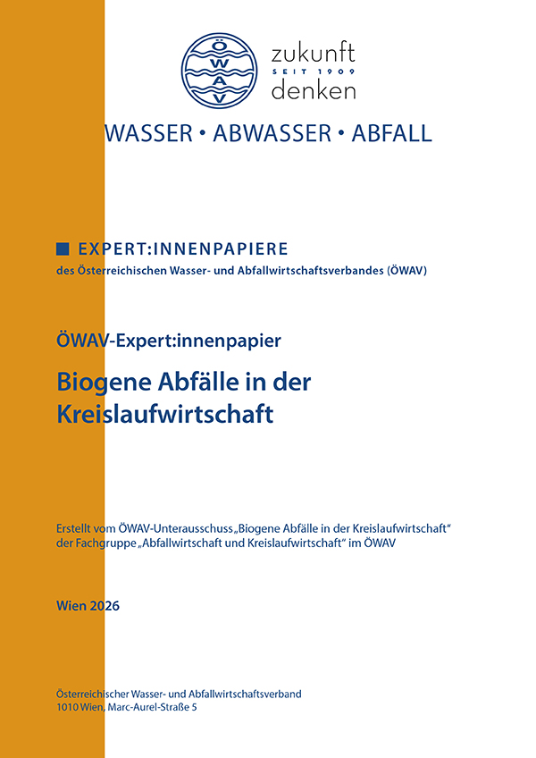 Cover ÖWAV-Expertinnenpapier Biogene Abfälle in der Kreislaufwirtschaft