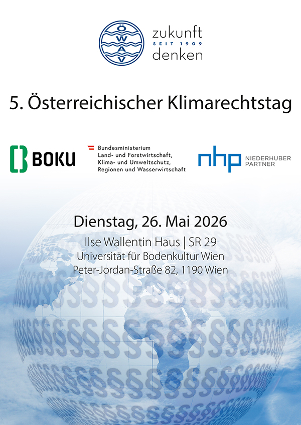 Cover Seminarfolder 5. Österreichischer Klimarechtstag