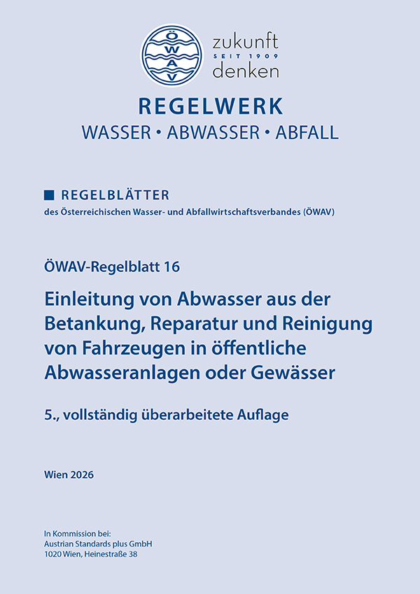 Cover ÖWAV-Regelblatt 16 