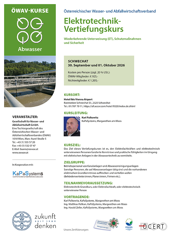 Cover Kursfolder Elektrotechnik-Vertiefungskurs