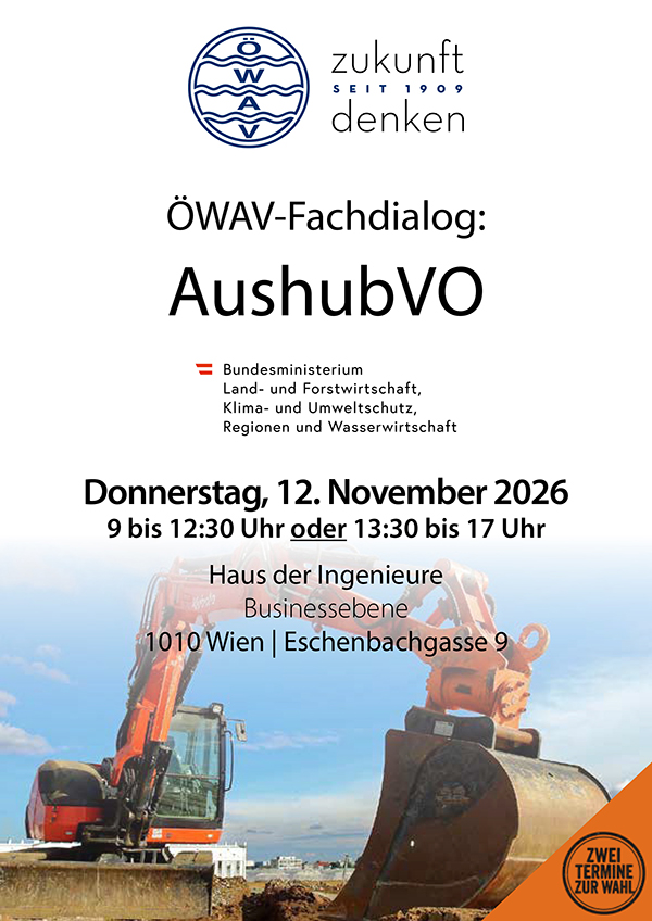Cover Folder ÖWAV-Fachdialog Aushubverordnung