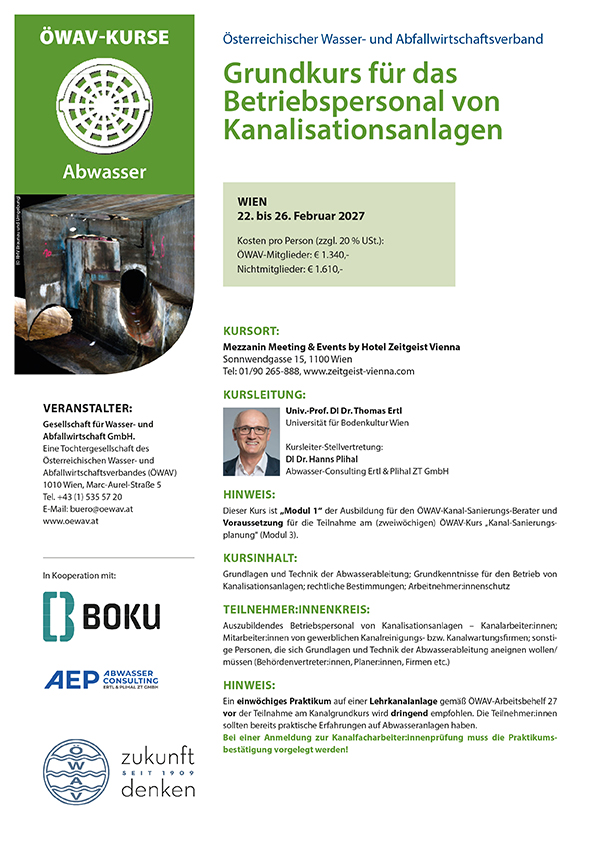 Cover Kursfolder Kanal-Grundkurs