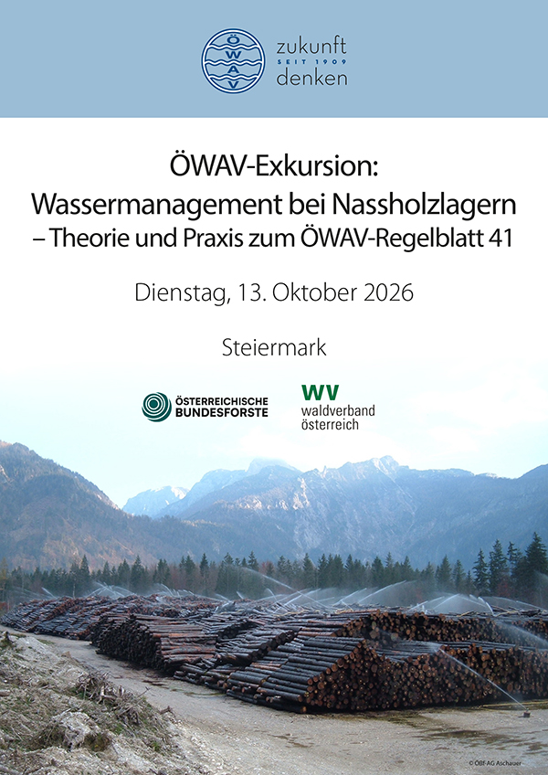 Cover Folder Exkursion Wassermanagement bei Nassholzlagern
