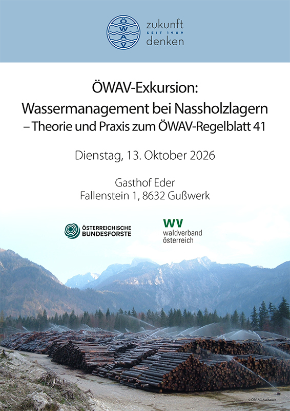 Cover Folder Exkursion Wassermanagement bei Nassholzlagern