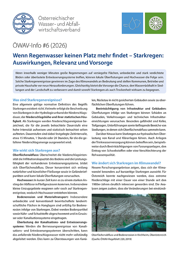 Cover ÖWAV-Info 6