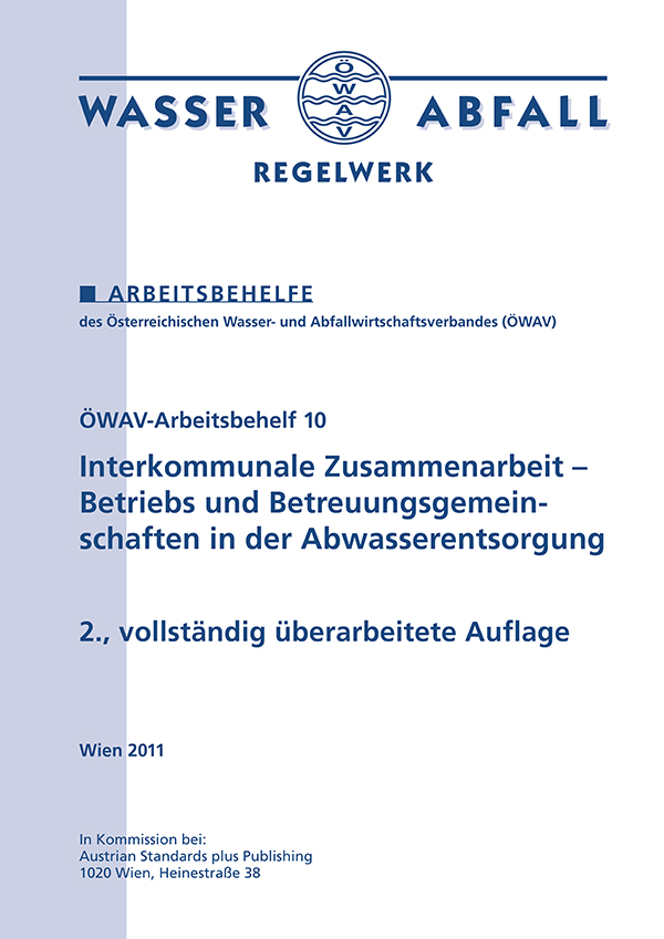 Cover ÖWAV-Arbeitsbehelf 10