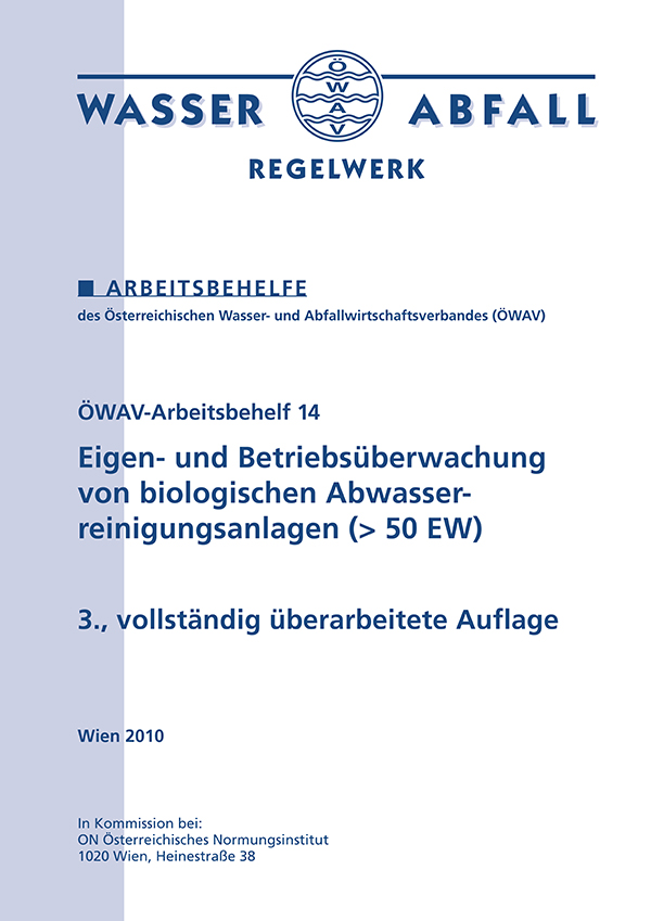 Cover ÖWAV-Arbeitsbehelf 14