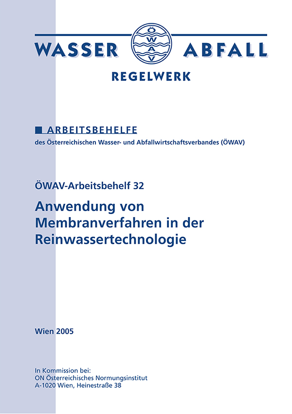 Cover ÖWAV-Arbeitsbehelf 32