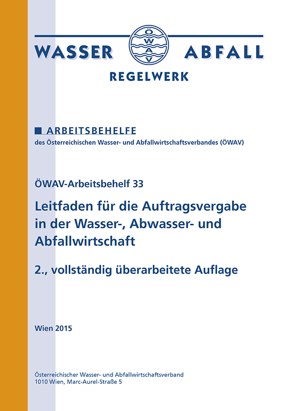 Cover ÖWAV-Arbeitsbehelf 33