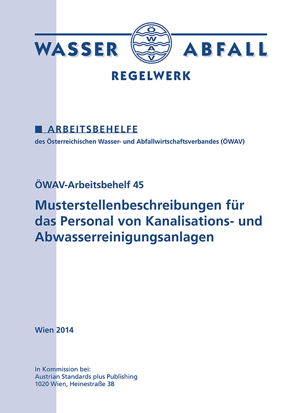 Cover ÖWAV-Arbeitsbehelf 45