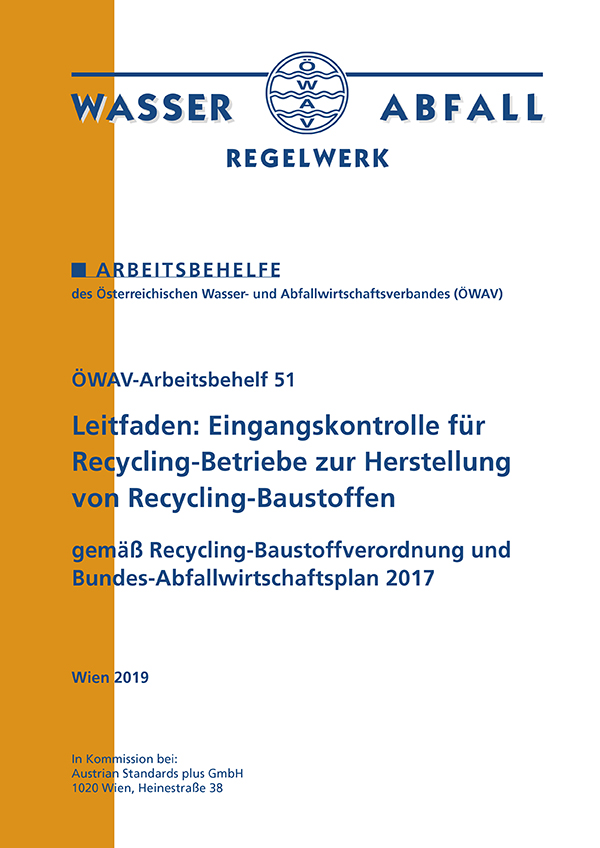 Cover ÖWAV-Arbeitsbehelf 51