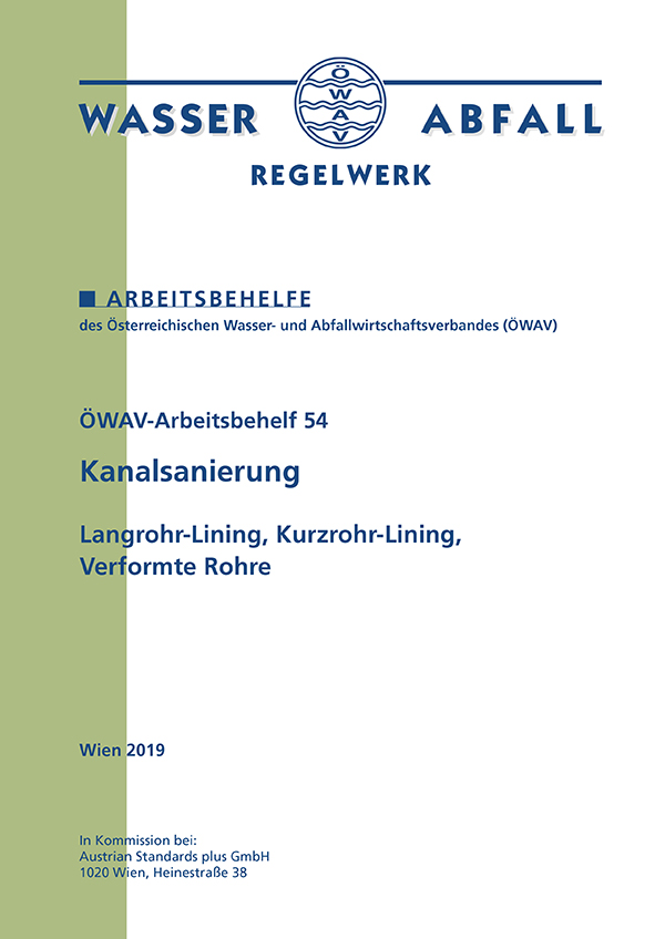 Cover ÖWAV-Arbeitsbehelf 54