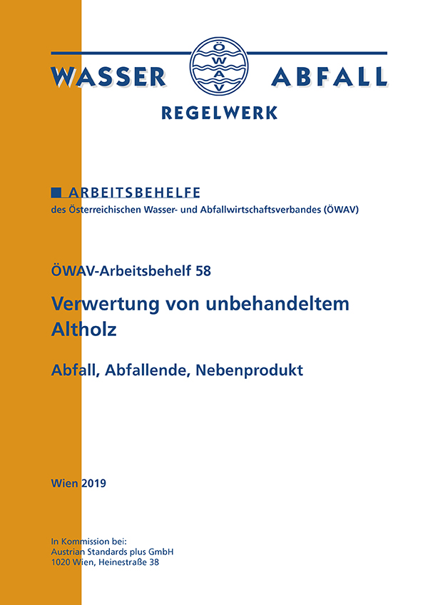 Cover ÖWAV-Arbeitsbehelf 58