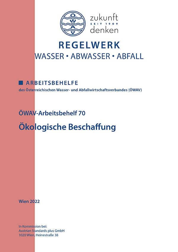Cover ÖWAV-Arbeitsbehelf 70