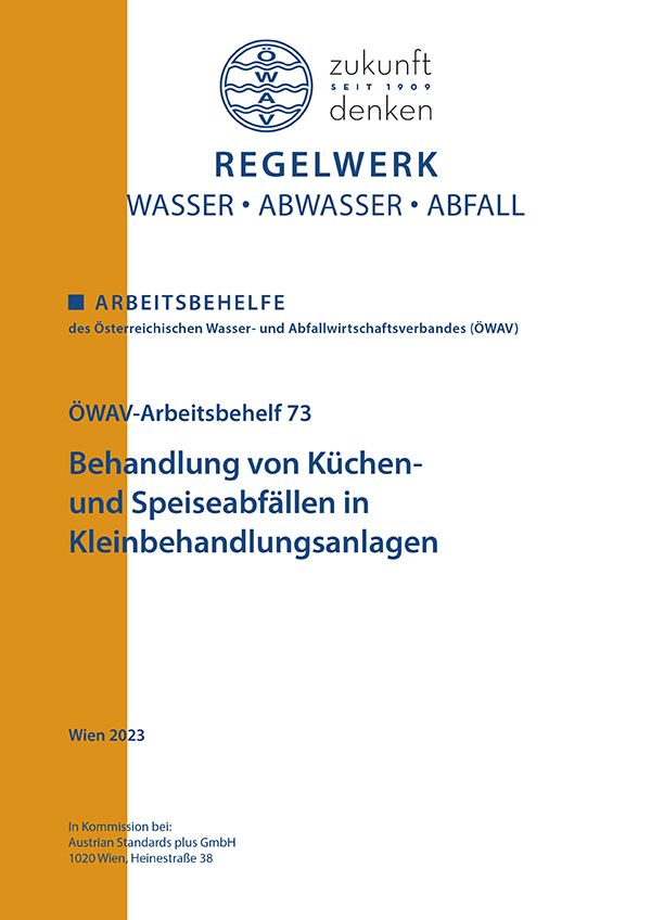 Cover ÖWAV-Arbeitsbehelf 73