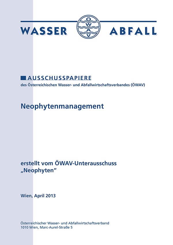 Cover ÖWAV-Ausschusspapier Neophytenmanagement