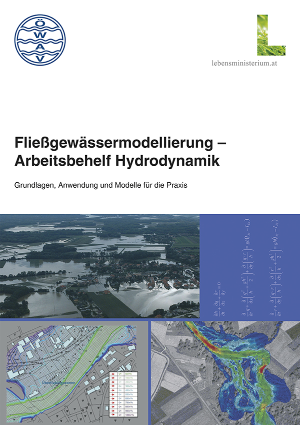 Cover Publikation Fließgewässermodellierung Arbeitsbehelf Hydrodynamik