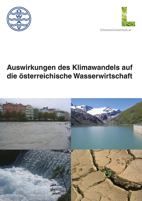 Cover Publikation Auswirkungen des Klimawandels auf die österreichische Wasserwirtschaft