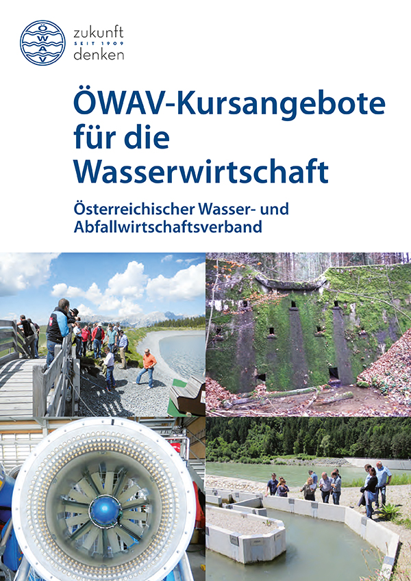 Cover Folder ÖWAV-Kursangebote für die Wasserwirtschaft