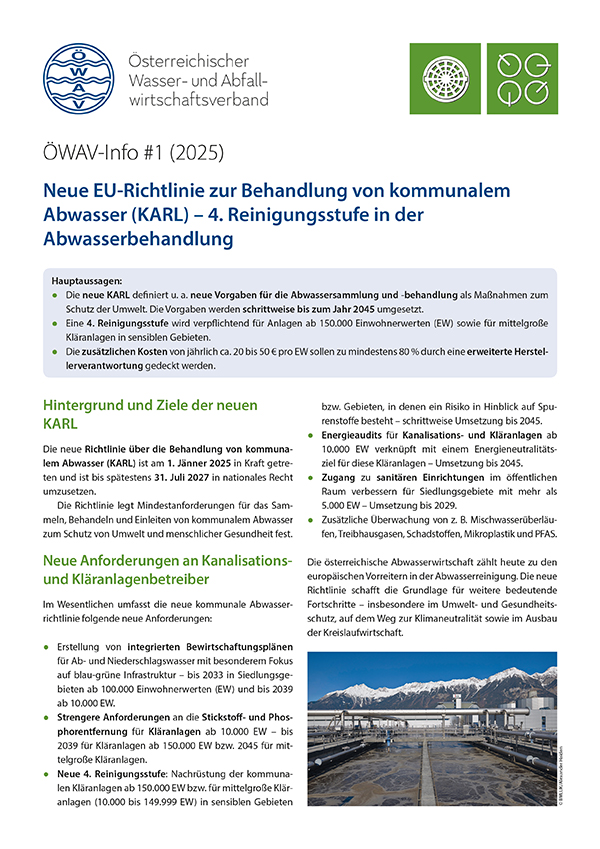 Cover ÖWAV-Info 1