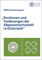 Cover ÖWAV-Positionspapier Positionen und Forderungen der Abwasserwirtschaft in Österreich