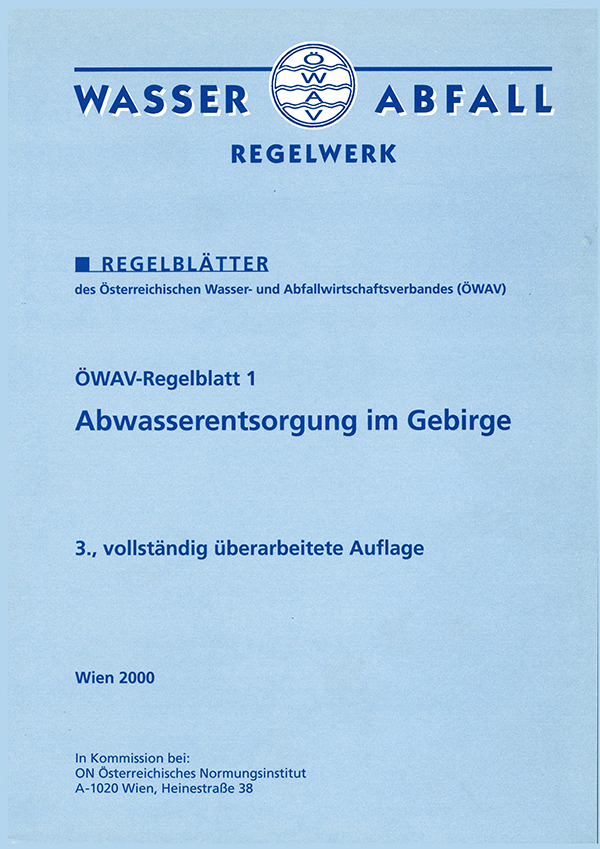 Cover ÖWAV-Regelblatt 1