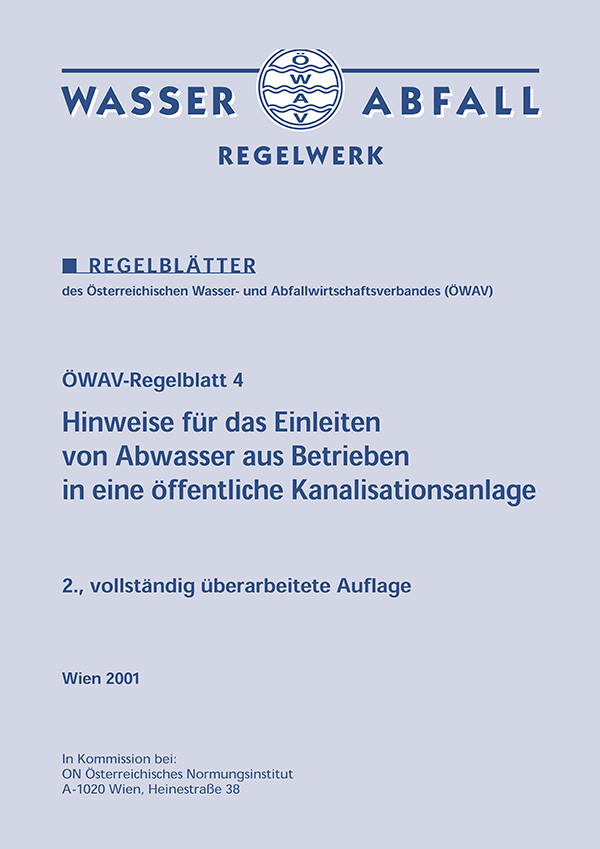 Cover ÖWAV-Regelblatt 4