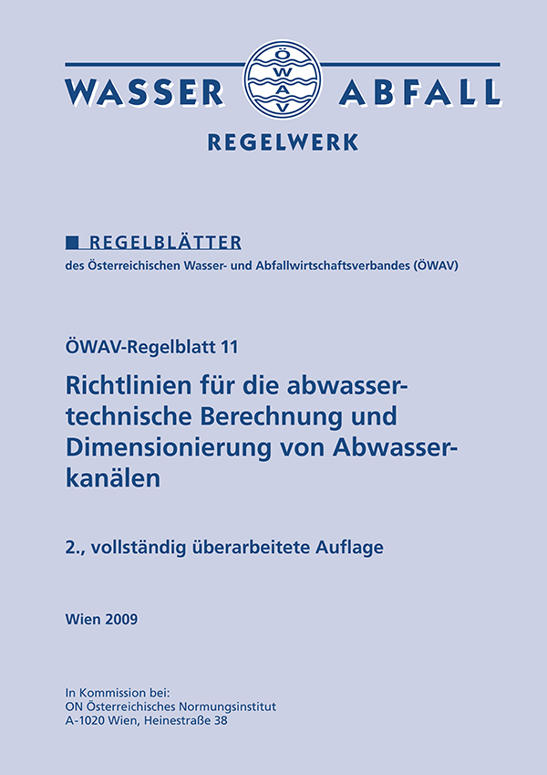 Cover ÖWAV-Regelblatt 11