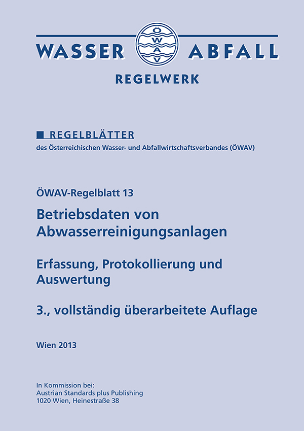 Cover ÖWAV-Regelblatt 13