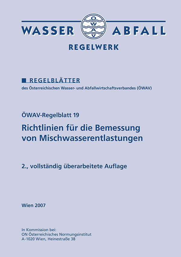Cover ÖWAV-Regelblatt 19