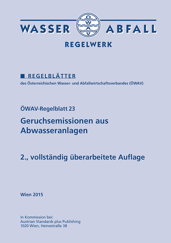 Cover ÖWAV-Regelblatt 23