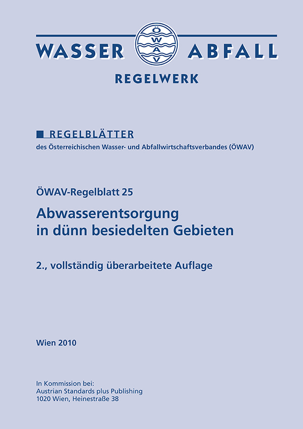 Cover ÖWAV-Regelblatt 25