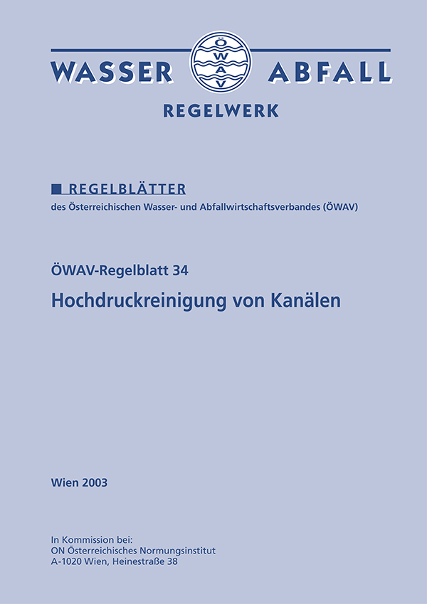 Cover ÖWAV-Regelblatt 34