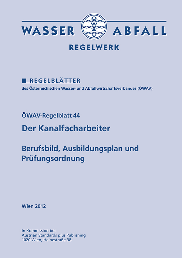 Cover ÖWAV-Regelblatt 44
