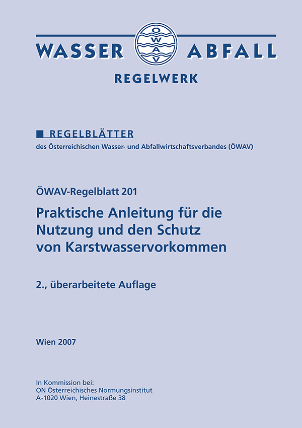 Cover ÖWAV-Regelblatt 201