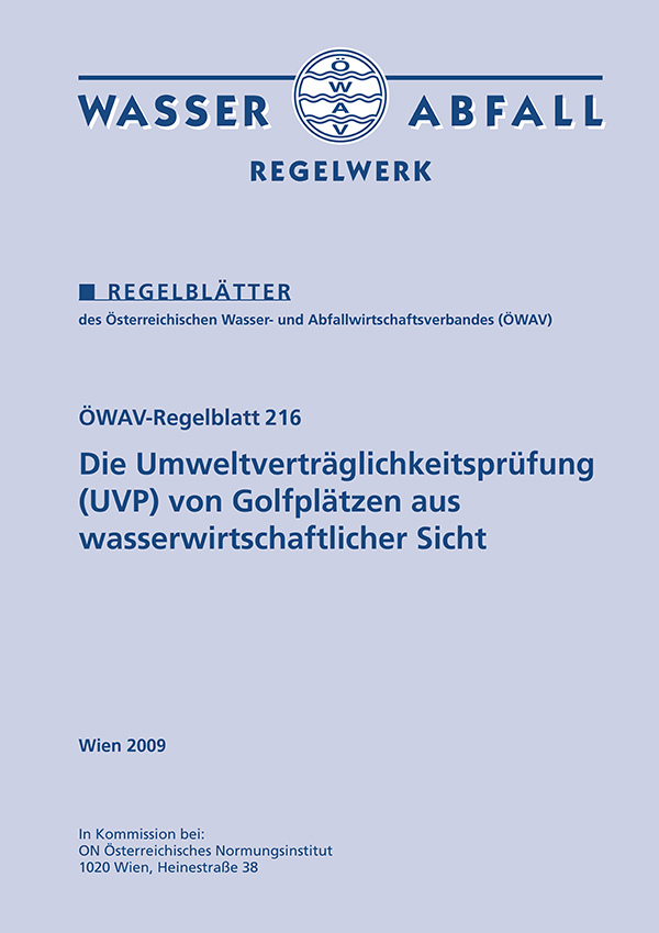 Cover ÖWAV-Regelblatt 216