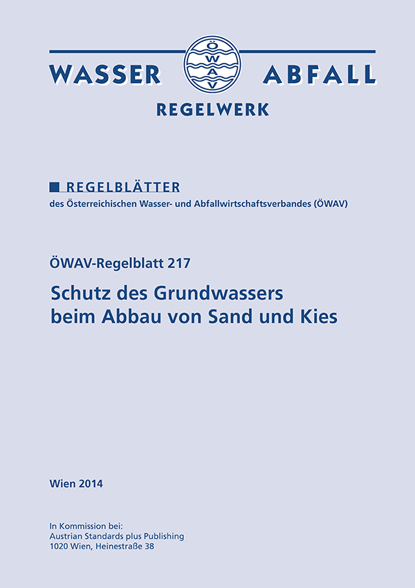 Cover ÖWAV-Regelblatt 217