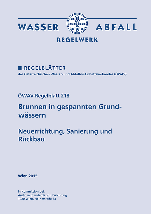 Cover ÖWAV-Regelblatt 218