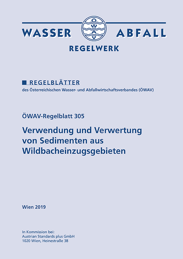 Cover ÖWAV-Regelblatt 305