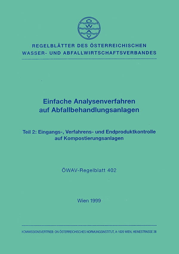 Cover ÖWAV-Regelblatt 402