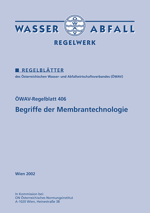 Cover ÖWAV-Regelblatt 406